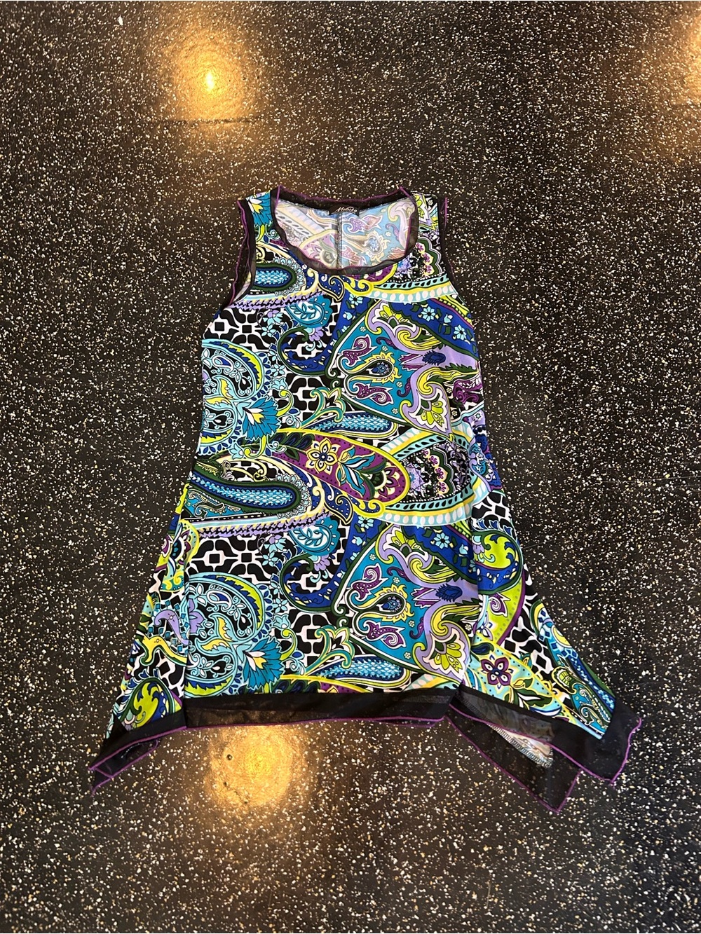 Women’s Paisley Print Tank Top - Multicolor